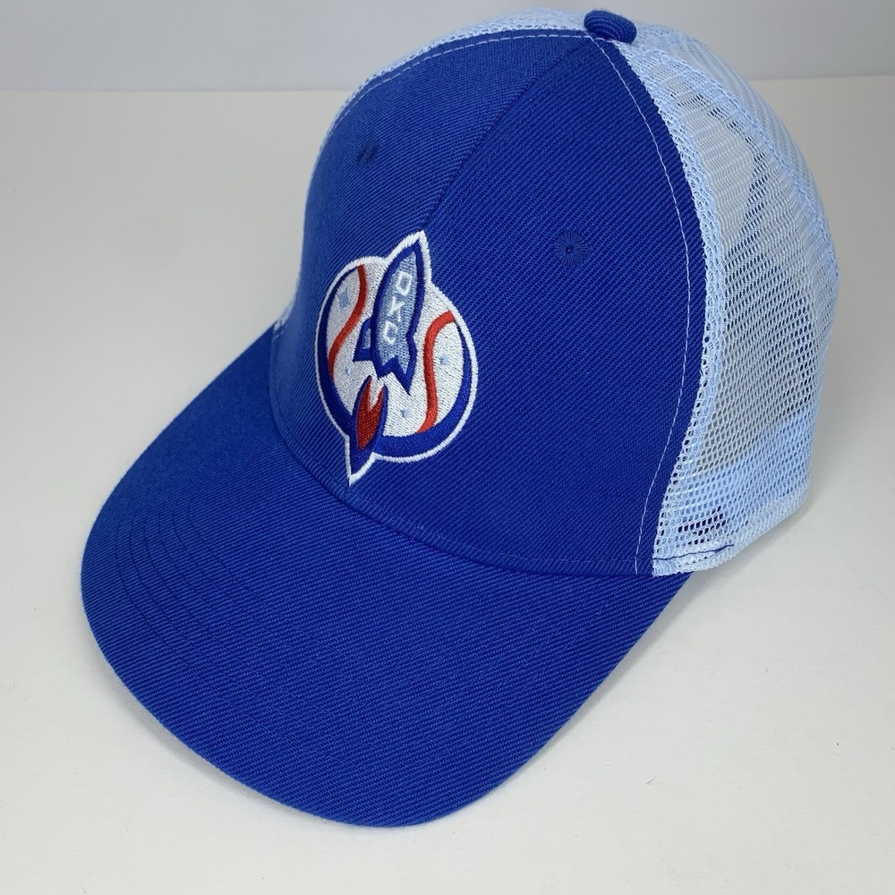 OKC Comets Stadium Hat Blue Mesh Snapback Oklahoma City MiLB Baseball Cap Rocket